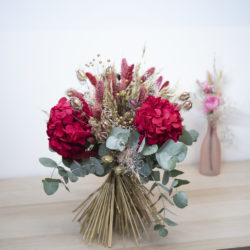 Bouquet hortensia rouge