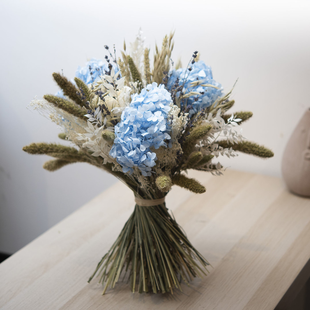 Bouquet Hortensia bleu - Ambelle Déco